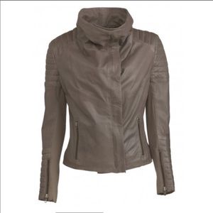 Muubaa Quilted Leather Biker Jacket